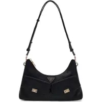 GUESS schoudertas Blake Convertible Shoulder Bag Black Logo zwart