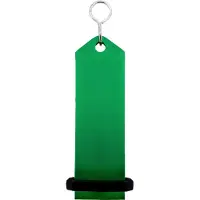 Combicraft Bumerang hotel sleutelhanger groen - 100 x 30 mm - 5 stuks