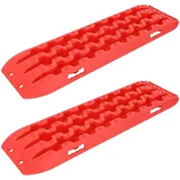 vidaXL Tractieplaat, 2 stuks, rood, 106 x 30,5 x 7 cm, versterkt nylon