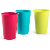PlasticForte 48x stuks Drinkglazen/limonadeglazen gekleurd 360 ml - Sapglazen/waterglazen onbreekbaar kunststof voor kinderen