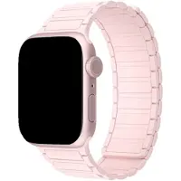 123Watches bandje Zyro - siliconen - lichtroze - 38 · 40 · 41 & 42 mm - Geschikt voor Apple Watch series 1/2/3/4/5/6/7/8/9/10/11/12/SE/SE2/SE3