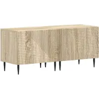 vidaXL 3-delig LED TV-meubel, Sonoma-eikenhout, houtvezel