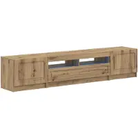 vidaXL LED-TV-kast UTRECHT, 3 stuks, kunstmatig eikenhout