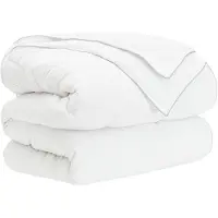 vidaXL Jaar Rond Dekbed Set 2 st 135 x 200 cm Alle seizoenen Wit