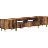 vidaXL 3-delige LED TV-kast DELFT Oud hout Bewerkt hout