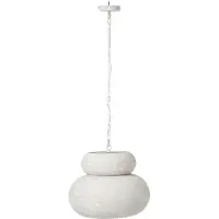 J-Line Ronde plafondlamp - ijzer - wit - large