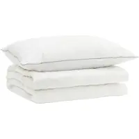 vidaXL 90% Ganzendons Deken Set FULDA 2 st 140 x 200 cm Zomer 100 GSM