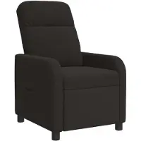 vidaXL Recliner Zwart Bouclé