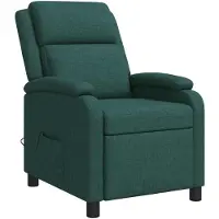 vidaXL Massage Relaxstoel Donkergroen Stof