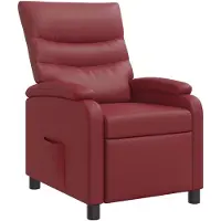 vidaXL Recliner Wijnrood Kunstleer