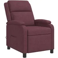 vidaXL Massage Relaxstoel Paars Stof