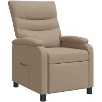 vidaXL Recliner Cappuccino Kunstleer