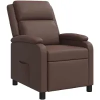 vidaXL Recliner Bruin Kunstleer