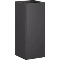 vidaXL Plantenbak Zwart 20 x 20 x 40 cm Koudgewalst staal