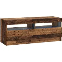 vidaXL LED tv-meubel Oud hout Bewerkt hout