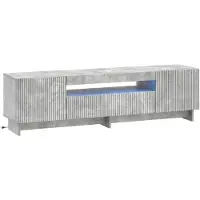 vidaXL LED tv-meubel EDE 153 x 35 x 43 cm Betongrijs Bewerkt hout