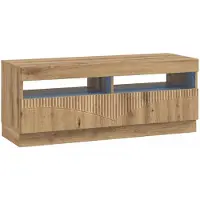 vidaXL LED tv-meubel Artisanaal eiken Bewerkt hout