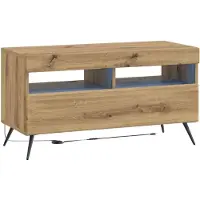 vidaXL LED tv-meubel Artisanaal eiken Bewerkt hout