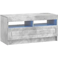 vidaXL LED-TV-kast UTRECHT, 3 stuks. Betongrijs, houtvezel