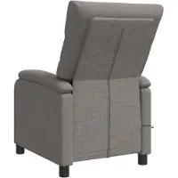 vidaXL Massage Relaxstoel Taupe Stof