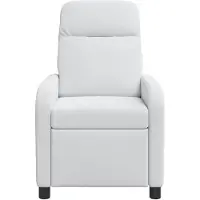 vidaXL Massage Relaxstoel Wit Stof