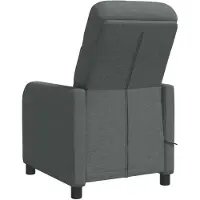 vidaXL Massage Relaxstoel Donkergrijs Stof