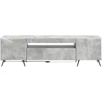 vidaXL LED-TV-kast, betonkleur, houtvezel