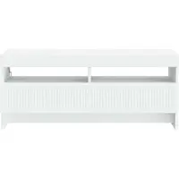 vidaXL LED-TV-kast EDE, 100 x 35 x 43 cm, wit, houtvezel