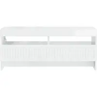 vidaXL LED-TV-kast EDE, 100 x 35 x 43 cm, hoogglans wit