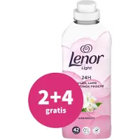 Lenor 2+4 gratis: Wasverzachter Light Jasmin Blossom 42 Wasbeurten 882 ml