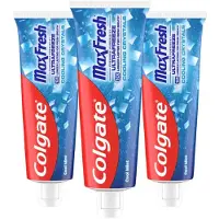 Colgate 3x Tandpasta Max Fresh Cooling Crystals 75 ml