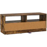 vidaXL LED tv-meubel Gerookt eiken Bewerkt hout
