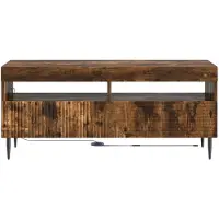 vidaXL LED-TV-kast HAARLEM, 100 x 35 x 43 cm, beukenhoutlook