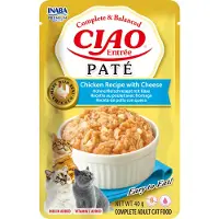 Inaba 12x Ciao Kattenvoer Nat Entrée Paté Chicken & Cheese 40 gr