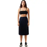 Lacoste Dames/Dames Plooi Polyester Midi Rok (Marineblauw)