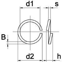 Kobout Veerring M4 RVS A4 - 200 stuks