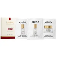 Ahava - Try me trio - Lifting Sachet Kit - bevat 1 Sachet Halob. Restoring Nutri-action Cream 3ml + Sachet Halob.Restoring Elas. Serum 3ml + Sachet Halob. Restoring Overnight Mask 3ml