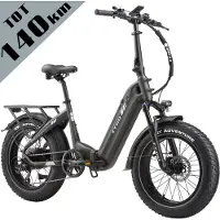 TTGO F6 Boost E-bike - 25 km/u - 20inch - 120km actieradius - 250W motor - 48V18Ah accu - 70NM - grijs