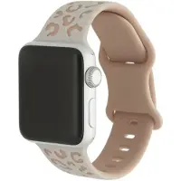 123Watches Wild bandje - siliconen - sterrenlicht roze - 38 · 40 · 41 & 42 mm - Geschikt voor Apple Watch series 1/2/3/4/5/6/7/8/9/10/11/12/SE/SE2/SE3