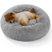 Famanu – Wasbare hondenmand met een diameter van 60 cm, zachte kattenmand, ideaal voor huisdieren