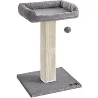 Markenlos – Krabpaal voor katten, 71 cm hoog met pluche platform van 40 x 30 cm, ideaal voor spelen en rusten