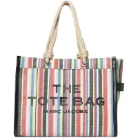 Marc Jacobs Shopper 'Stripe Mesh Large Tote 42x34x17 cm' ecru