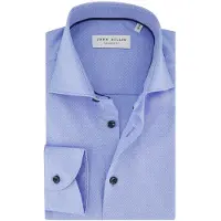 John Miller Overhemd blauw geprint