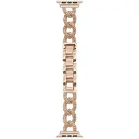 123Watches bandje Chain - staal - rose goud - 38 · 40 · 41 & 42 mm - Geschikt voor Apple Watch series 1/2/3/4/5/6/7/8/9/10/11/12/SE/SE2/SE3