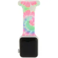 123Watches verpleeg bandje - siliconen - groen roze blauw - 44 · 45 · 46 & 49 mm - Geschikt voor Apple Watch series 1/2/3/4/5/6/7/8/9/10/11/12/SE/SE2/SE3/Ultra/Ultra 2/Ultra 3/Ultra 4
