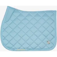 PS of Sweden FW'24 Dekje Satin Serenity Stone Blue - Anatomisch gevormd springzadeldekje