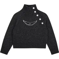 Zadig & Voltaire Meisjes Truien & Vesten X60808 - Donkergrijs - Maat 152