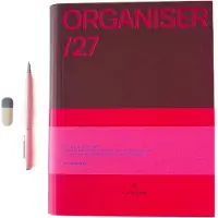 A-Journal Agenda Spiraal - Organiser 2027 - Bordeaux Roze