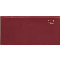 Brepols agenda 2027 - BREPRINT [0.074] - 14M - LIMA - Zakagenda - 1 week op 2 pagina's - Weekoverzicht - Bordeaux - 16.6 x 8.1 cm
