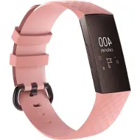 Shop4 - Fitbit Charge 3 Bandje - Siliconen Roze